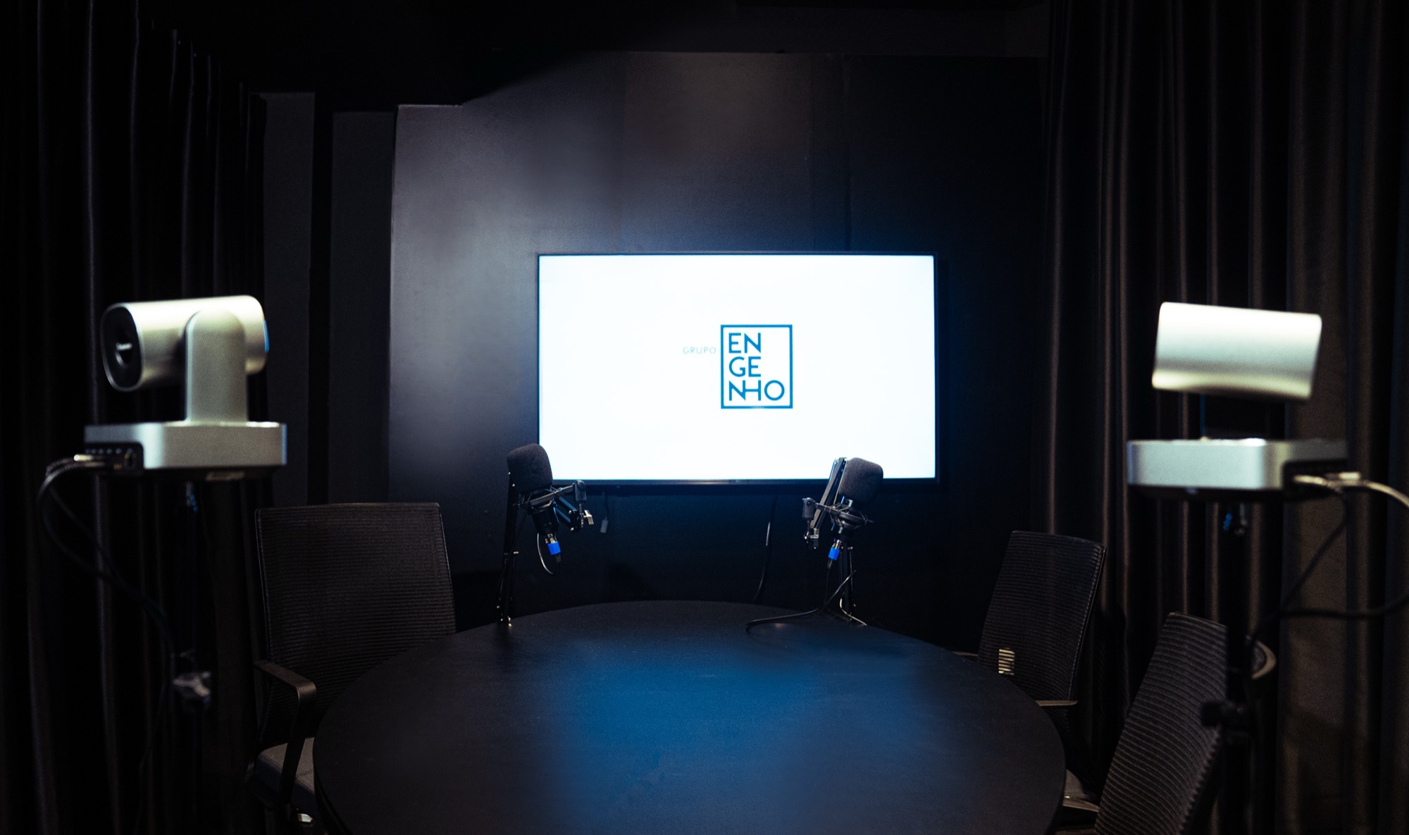 Estúdio de podcast do MediaLab